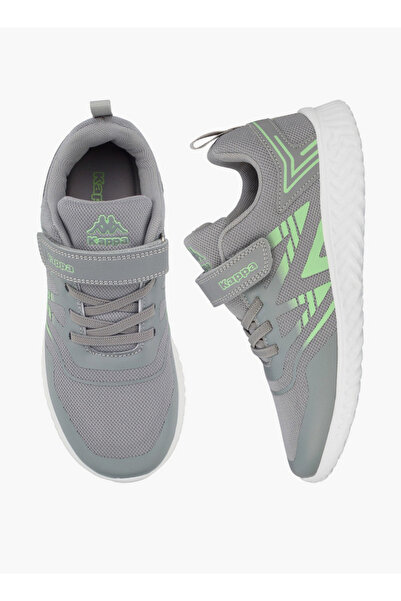 Kappa Boys Logo Print Hook & Loop Sports Shoes