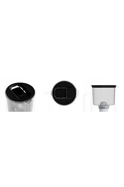NO BRAND Wessper D2 Borosilicate 3L Carafă cu filtru din sticlă neagră + 5 fi...