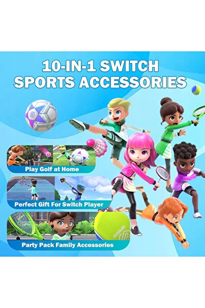 NO BRAND Set de accesorii pentru gamepad, compatibil cu Switch, 10 în 1, mult...