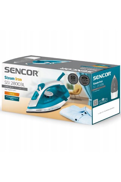 Sencor 2800BL 1600W Fier de călcat cu aburi cu talpă ceramică