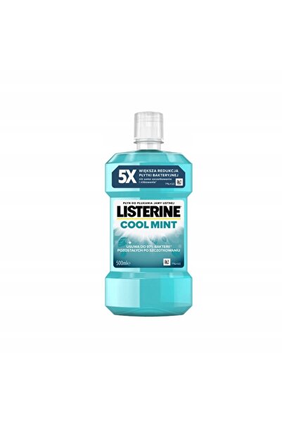 NO BRAND Listerine Apă de gură cu aromă intensivă de mentă răcoritoare 6X500 ml