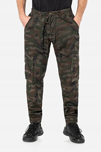 NO BRAND Pantaloni de trekking pentru bărbați, cargo, camuflaj, cu 7 buzunare...