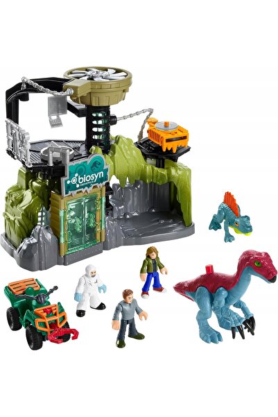NO BRAND Set de laborator de dinozauri cu figurine și vehicul pentru copii de...