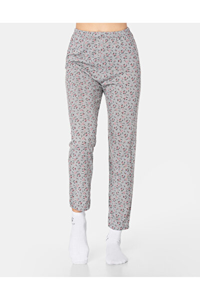 NO BRAND Set pijamale bumbac damă, tricou cu mânecă lungă + pantaloni 10927-5 XL