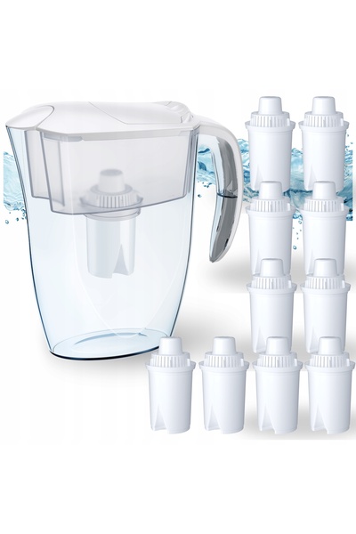Aquaphor Morion Cană filtrantă Aquaphor Real 2,9L Albă, 10 Cartușe filtrante B15