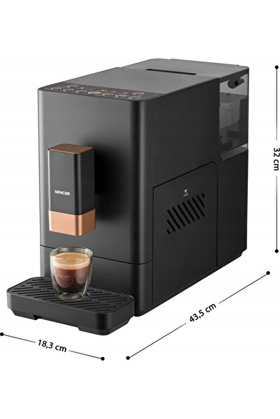 Sencor Aparat de cafea automat cu râșniță 1350W 20 bari SES 6100BK
