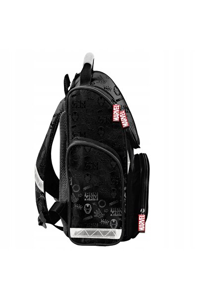 NO BRAND Rucsac școlar Avengers Paso cu un singur compartiment Negru, Roșu, M...