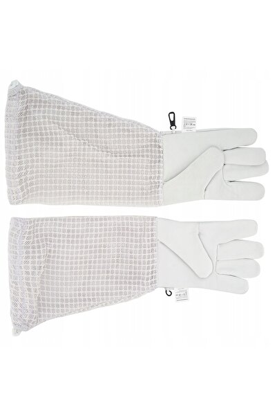 NO BRAND Mănuși de apicultură din piele, cu mâneci lungi ventilate, S - Brctech