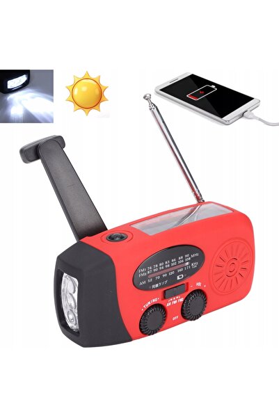 NO BRAND Radio de urgență solar AM FM NOAA + Lanternă