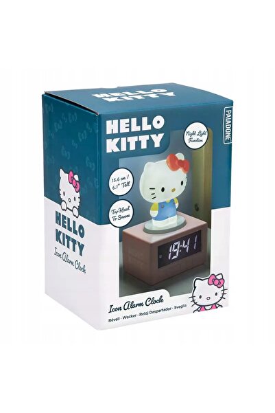 NO BRAND Lampă 3D cu ceas deșteptător Hello Kitty 15 cm