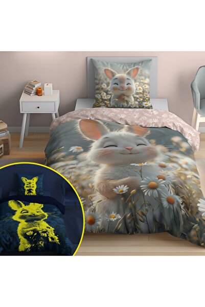 NO BRAND Lenjerie de pat din bumbac pentru copii, luminoasă, 160X200 5548A Ie...