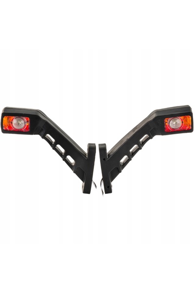 NO BRAND 12V 24V 2 bucăți Lumină de gabarit laterală LED pentru remorcă și ca...