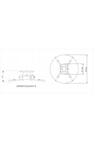 NO BRAND Suport de tavan Suprema elegant 8 pentru proiector
