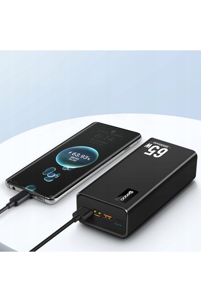 NO BRAND POWERBANK 50000MAH 65W PENTRU LAPTOP ÎNCĂRCARE RAPIDĂ LAMPĂ LED CAMP...