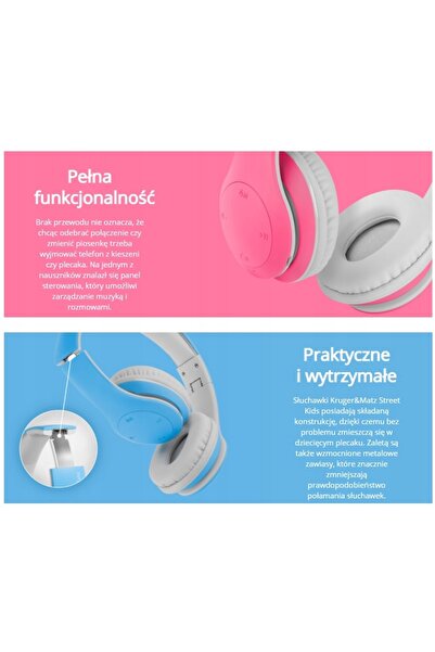 NO BRAND Căști wireless Kruger&Matz Street Kids over-ear