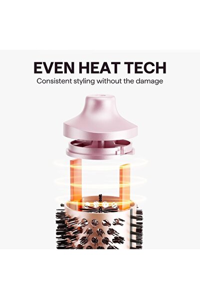 NO BRAND Placă de îndreptat părul cu pieptene Wavytalk Heatwave Pro Roz