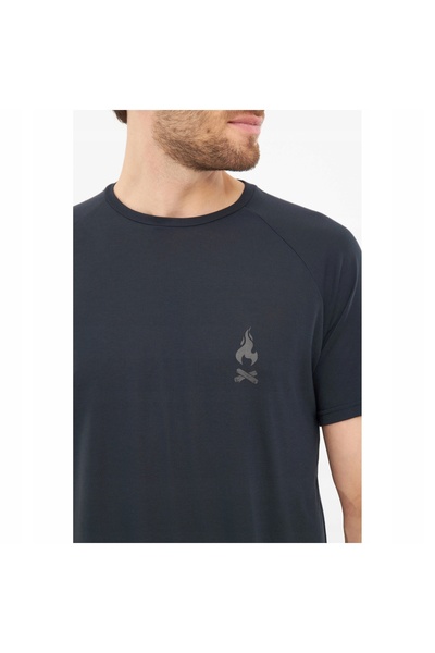 NO BRAND Tricou de trekking Viking bărbătesc Likelo bleumarin XL