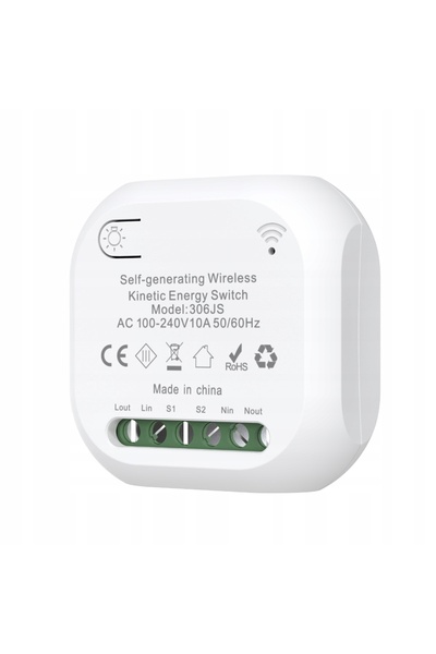 NO BRAND Întrerupător de lumină wireless 2x Transmițător + Receptor RF 433Mhz...