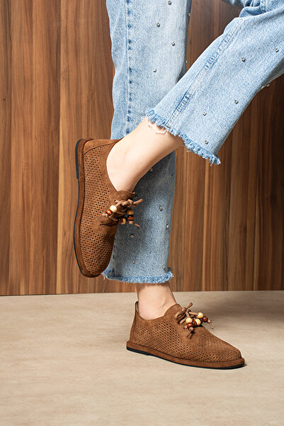 DUXAL SHOES حذاء أكسفورد نسائي من الجلد الطبيعي من Paloma مزين بالخرز ومثقوب،...