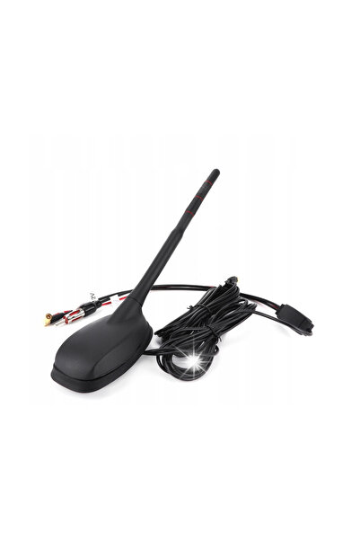 NO BRAND Antenă auto 12V radio digital DAB+GPS+FM 15dB conector SMB