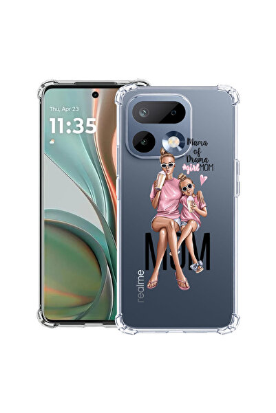 bestcase ®   Husă Antișoc pentru Realme 16 Pro 5G, Mamă de fete, Mamă de dram...