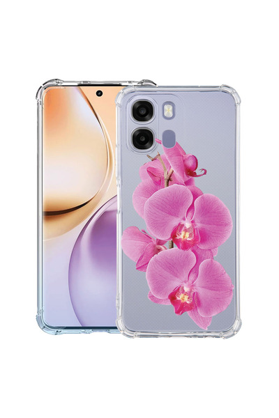 bestcase ®   Husă Antișoc pentru Realme 16 Pro Plus, Florală - Orhidee Roz Mi...