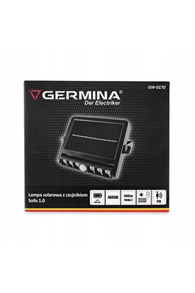 NO BRAND Proiector solar LED cu senzor 500lm lumină neutră 4000K solis1.0 ger...