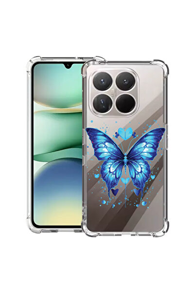 bestcase ®   Husă Antișoc pentru Motorola Edge 70 Fusion, Fluture Albastru, 3...