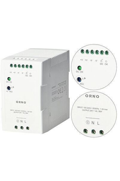 NO BRAND Sursă de alimentare industrială, tip șină DIN, 24V CC, 4A, 96W