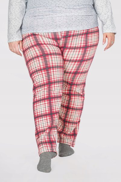 NO BRAND Pijama călduroasă de damă, mărime mare, Bluză + Pantaloni, pentru ia...