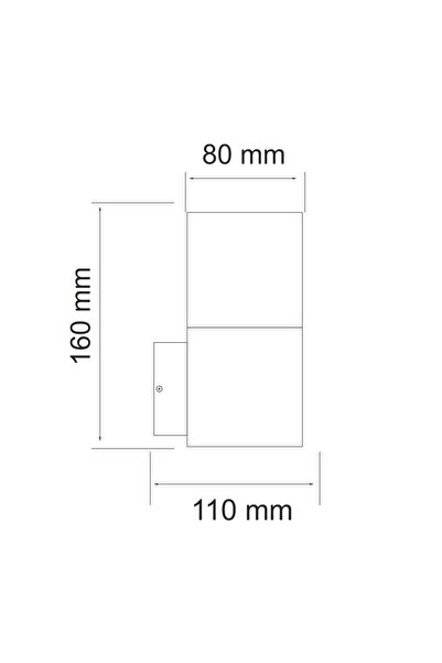 NO BRAND Lampă de grădină/fasade E27 Uplight Pătrată Grafit New York Ip44