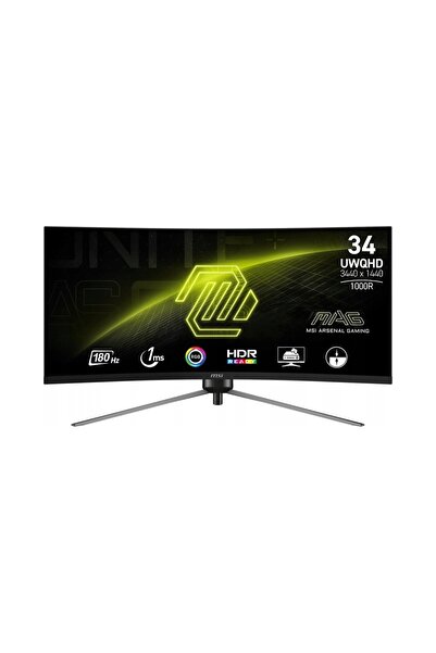 MSİLETİSİM Msi Mag 345Cqr 34 " 3440 X 1440 Px 180 Hz 1 Ms Monitor LED