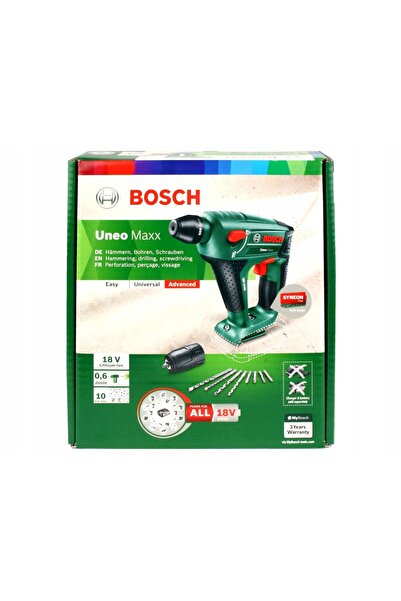 NO BRAND Uneo Maxx 18V Bosch 1X2,5Ah Mașină de găurit cu percuție fără fir
