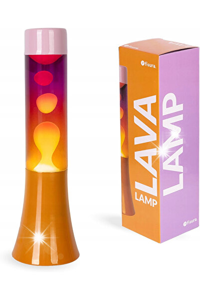 NO BRAND Lampă Lawa 30 cm Roz în degrade Decorativă retro