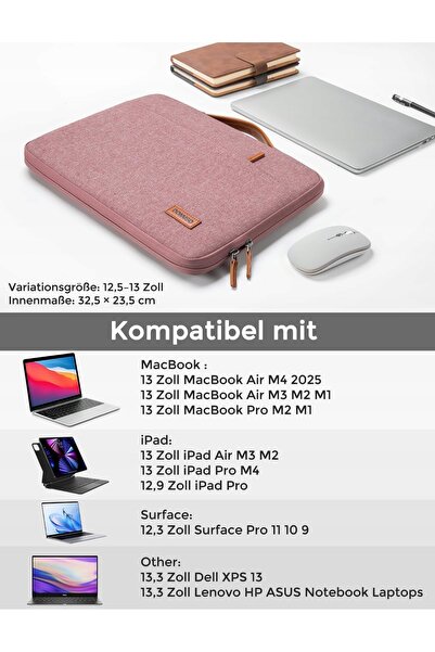 NO BRAND Husă de protecție pentru laptop 13-13.3 " cu buzunar