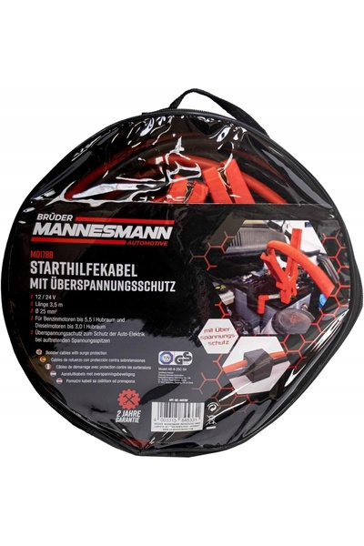 NO BRAND Cablu de pornire 25 mm² 3,5 m 12V / 24V în pungă