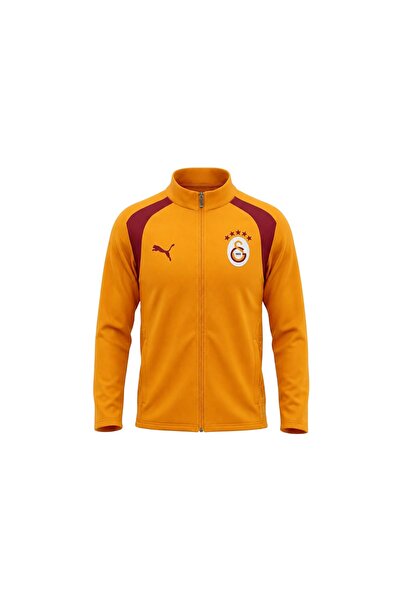 Puma Children's Yellow-Red Gsk Training Jacket Jr Tracksuit Top