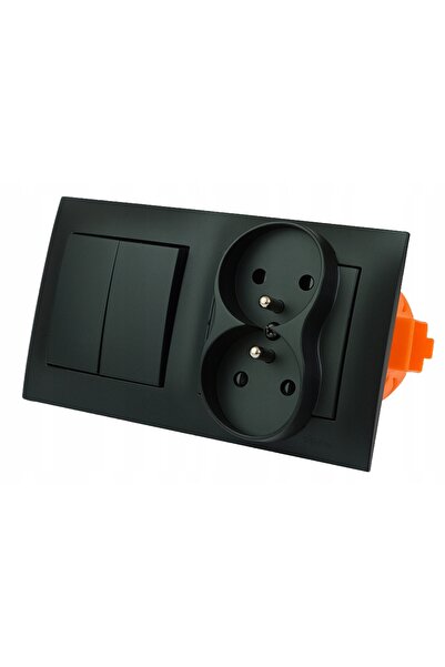 Kontakt-Simon Conector de iluminat Simon 54 230V cu pini negri