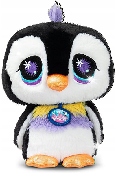 NO BRAND Jucărie de pluș pinguin de 25cm, moale, cu ochi mari, figurină de an...