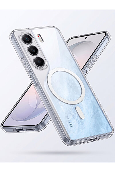 Rivor Tecno Camon 40 Uyumlu Kılıf Magsafe Wireless Kablosuz Şarj Destekli Şef...