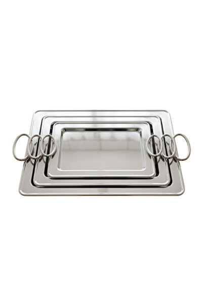 ALSAIF KITCHEN طقم طوفريه فضي 3 حبات