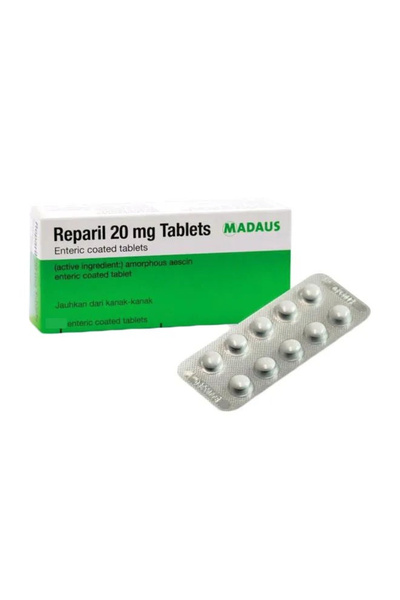 REPARIL Used for Its , Anti-Edematous, 20Mg,, 40 Tabs