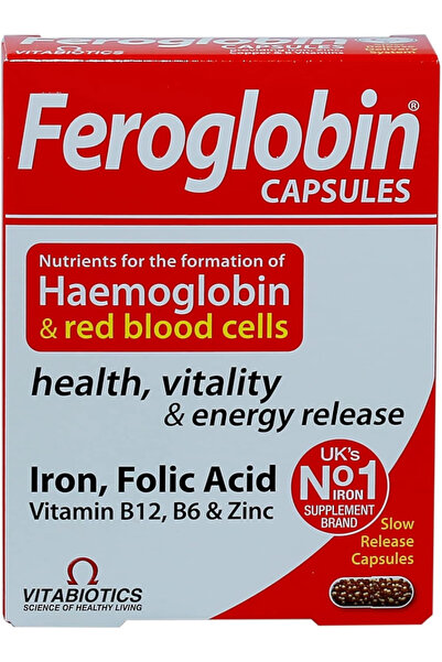Vitabiotics Feroglobin B12, 30 Capsules