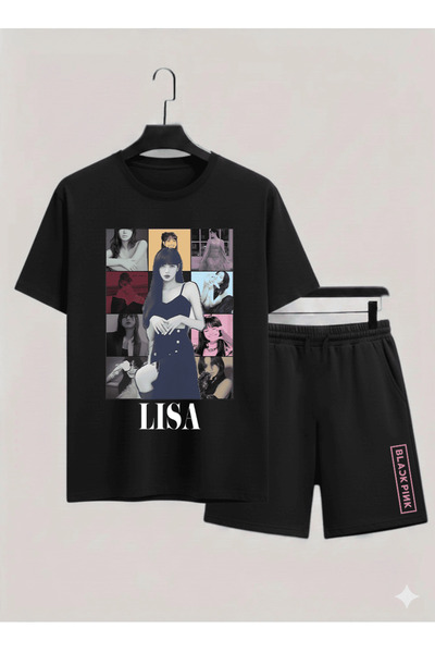 MAGORS Lisa from Blackpink K-Pop Printed Cotton Short Sleeve Children's Tshir...