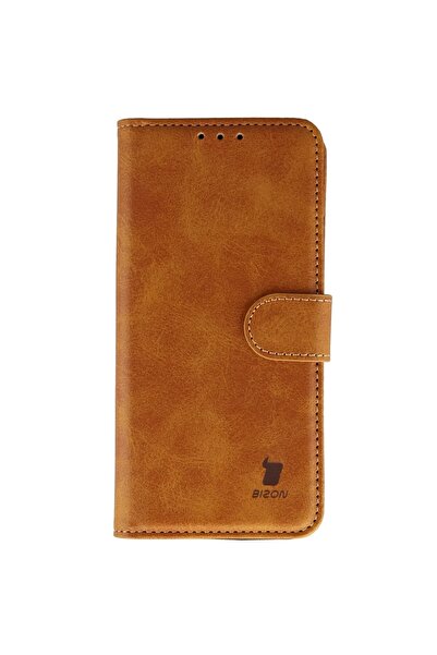 BizonMobile Husă tip portofel Bizon pentru Xiaomi 17, Maro