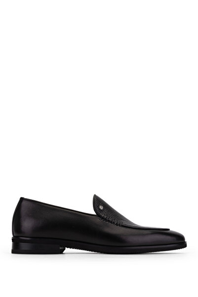 Tamer Tanca Men's Genuine Leather Black Classic Shoes