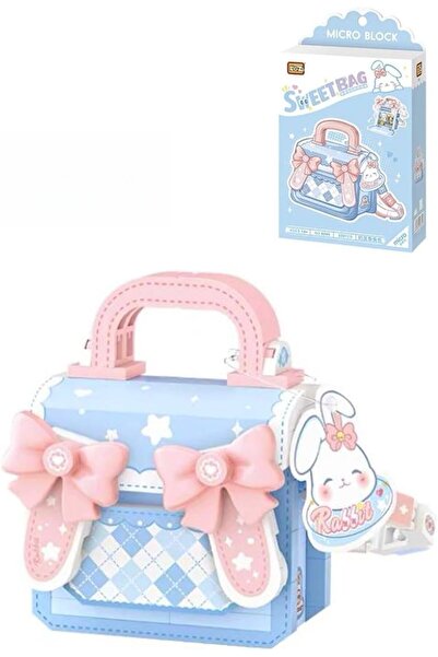 Yıldızan Ysf Shop Loz Micro Block Sweet Bag Series Blue Rabbit Figured Bag 33...