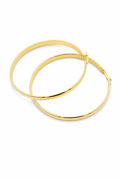 Jack Ferrero Yellow Color Shiny Hoop Earrings Women's Bijouterie Jewelry Acce...