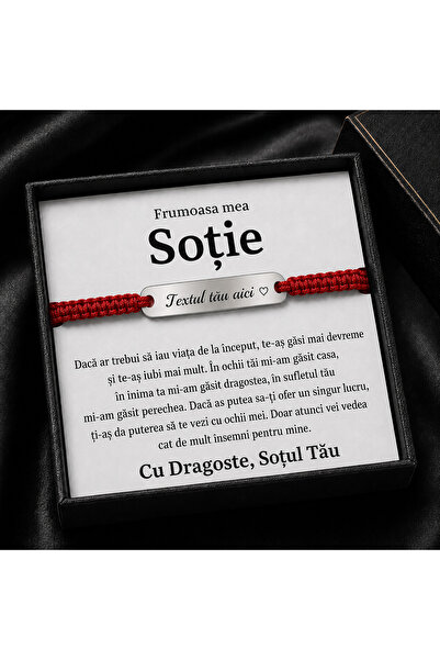 Belora Brățară Personalizată din Oțel Inoxidabil pentru Soție, Design Elegant...