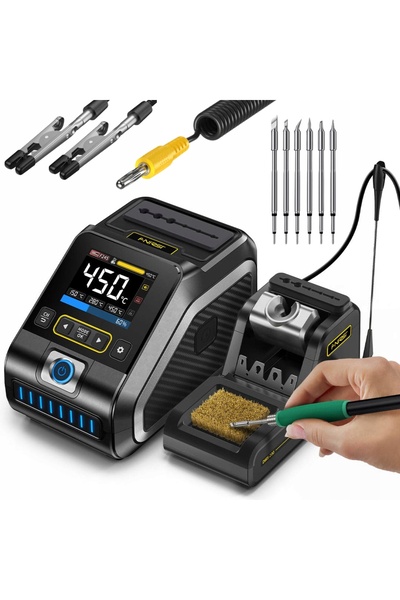 FNIRSI Fier de lipit digital DWS-200 F245 200W + 6x vârfuri F245